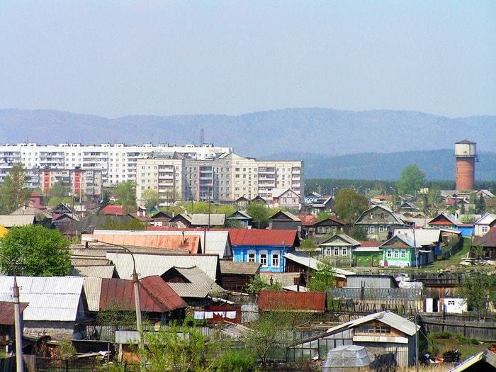 Фото панорамы города Касли Челябинской области